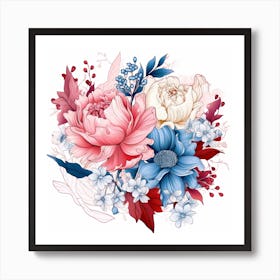 Bouquet Of Flowers 5 Art Print