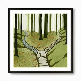 Path In The Woods Art Print