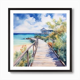 Caribbean Canvas: Radiant Reverie Art Print