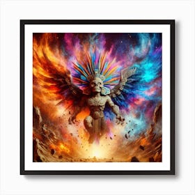 Kukulkan Aztec Art Print