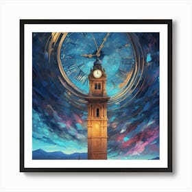 Clock Tower Art Print