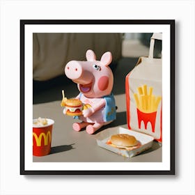 Happy Piggy 1 Art Print