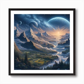 Landscape Of The Universe Art Print