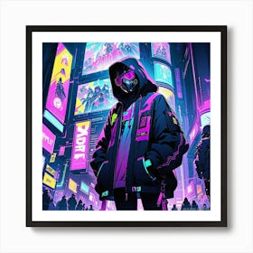 Neon City Art Print