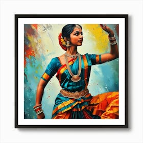 Indian Dancer 3 Art Print