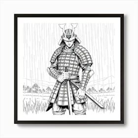 Samurai Art 63 Art Print