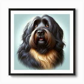 Gray Dog Art Print