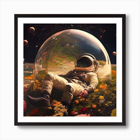 My Space Observatory Square Art Print