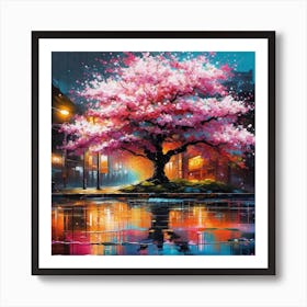 Cherry Blossom Tree 12 Art Print