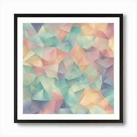 Abstract Triangles 20 Art Print