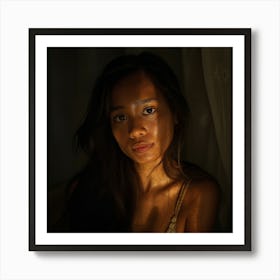 Portrait Of A Young Woman 10 Art Print