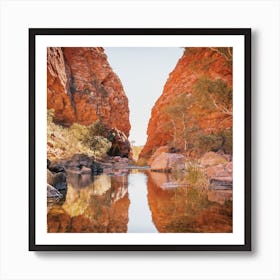 Red Rock Canyon Square Art Print