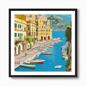 Sorrento Italy Vintage Travel Poster Art Print Art Print