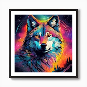 Wolf Painting 4 Art Print