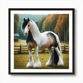 Clydesdale Horse 3 Art Print