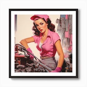 Pin Up Girl 6 Art Print