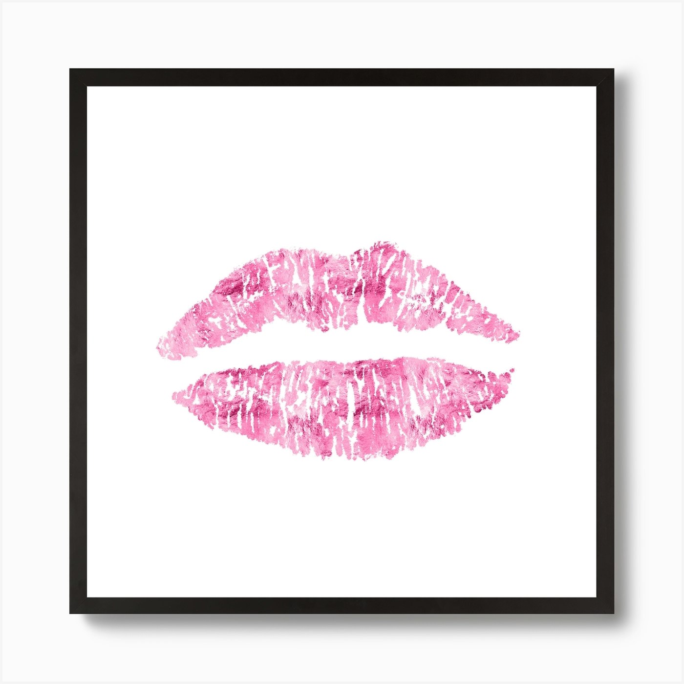 Pink Lips Art Print by Ruby and B - Fy