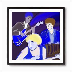 Blues band Art Print