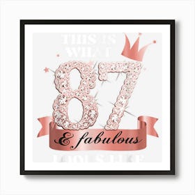 87 & Fabulous I Rose And Black Party Group Candid Photo Item Art Print