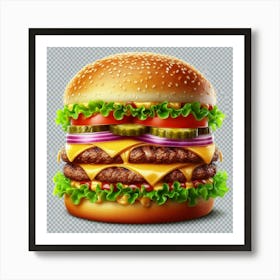 Hamburger Psd Art Print