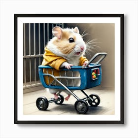 Hamster In A Shopping Cart 8 Poster