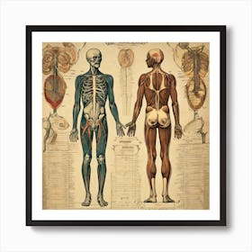 Nouveau Anatomy Series - 10 Art Print