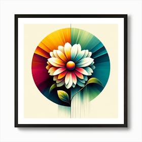 Abstract Flower 15 Art Print