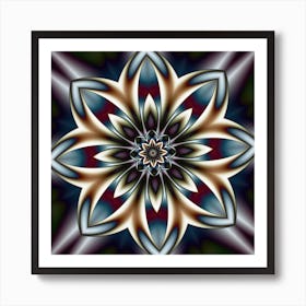 Psychedelic Flower Art Print