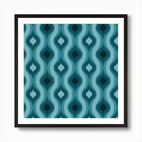 Modern Retro Pattern 30 Art Print