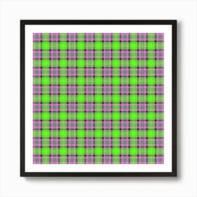 Plaid Fabric 162 Art Print