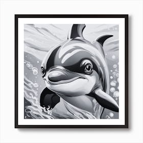 Dolphin Painting Art Print