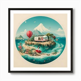 House On An Island Art Print