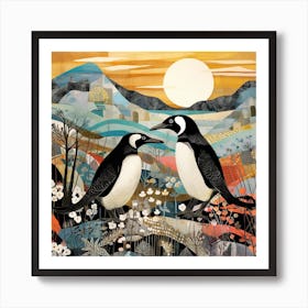 Bird In Nature Penguin 3 Art Print
