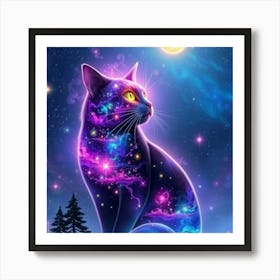 Galaxy Cat Poster