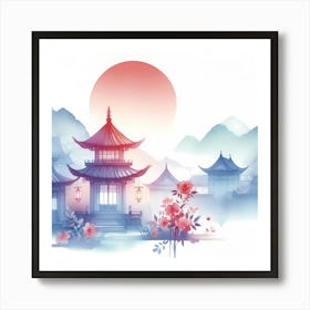 Chinese Pagoda 7 Art Print