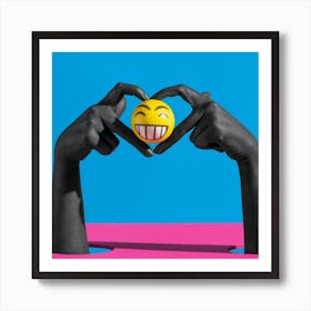 Heart Emoji Art Print