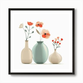 Flowers In Vases 6 Art Print