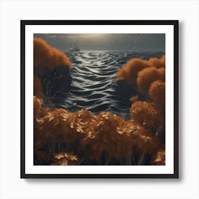 Ship In The Water Art Print