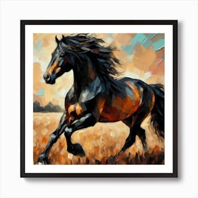 Horse Painting 9 Art Print