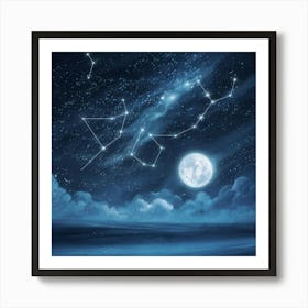 Constellations In The Sky 2 Art Print