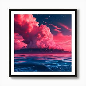 Pink Clouds In The Sky Art Print