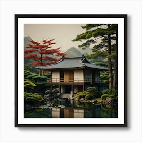 Japanese House Art Print 0 Art Print