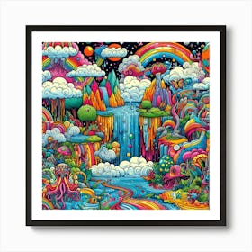 Forest Pop Art Art Print