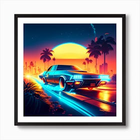 Retro Vibes Art Print