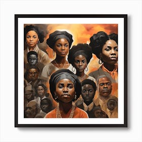Black History Month 'The Women' Art Print