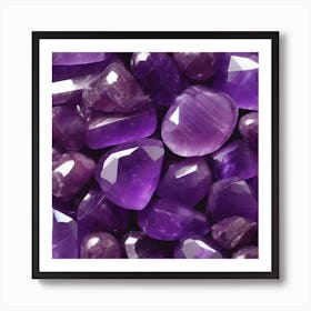 Purple Amethyst Art Print