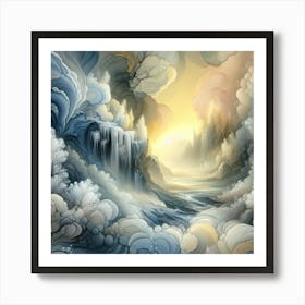 'Cloudscape' golden hour Poster