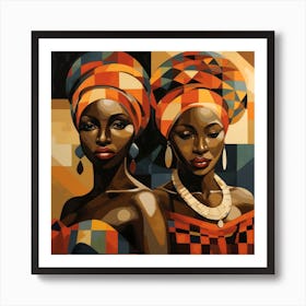 Two African Women 3 Art Print