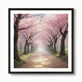 Cherry Blossoms paintings art print 3 Art Print