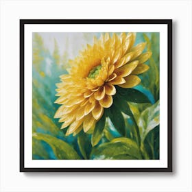 "Golden Bloom Radiance" is an exquisite artwork that captures the vivid detail and sunlit beauty of a blooming flower. This stunning piece, with its photorealistic appeal and vibrant yellow hues, brings the freshness of a spring garden to any setting. The artwork is perfect for botanical art lovers, garden enthusiasts, and those seeking to add a touch of nature-inspired optimism to their decor. Ideal for luxury home interiors, spa environments, or as a centerpiece in a boutique hotel lobby, this painting's ."botanical elegance," "luxurious floral art," "vibrant home decor," and "nature-inspired beauty." "Golden Bloom Radiance" is a captivating choice for collectors and decorators aiming to brighten spaces with fine art that celebrates the natural world's splendor. Art Print